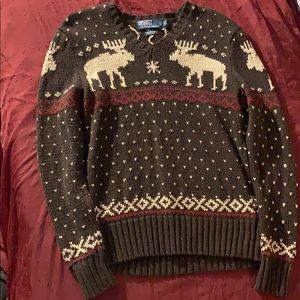 Vintage Polo Double Deer Sweater